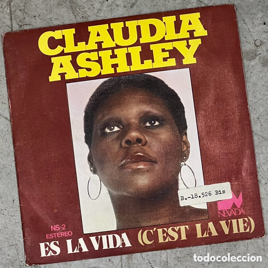 Discos de vinilo: Disco Vinilo Single. Claudia Ashley. &ldquo;Es la vida&rdquo;. 1977. - Foto 1