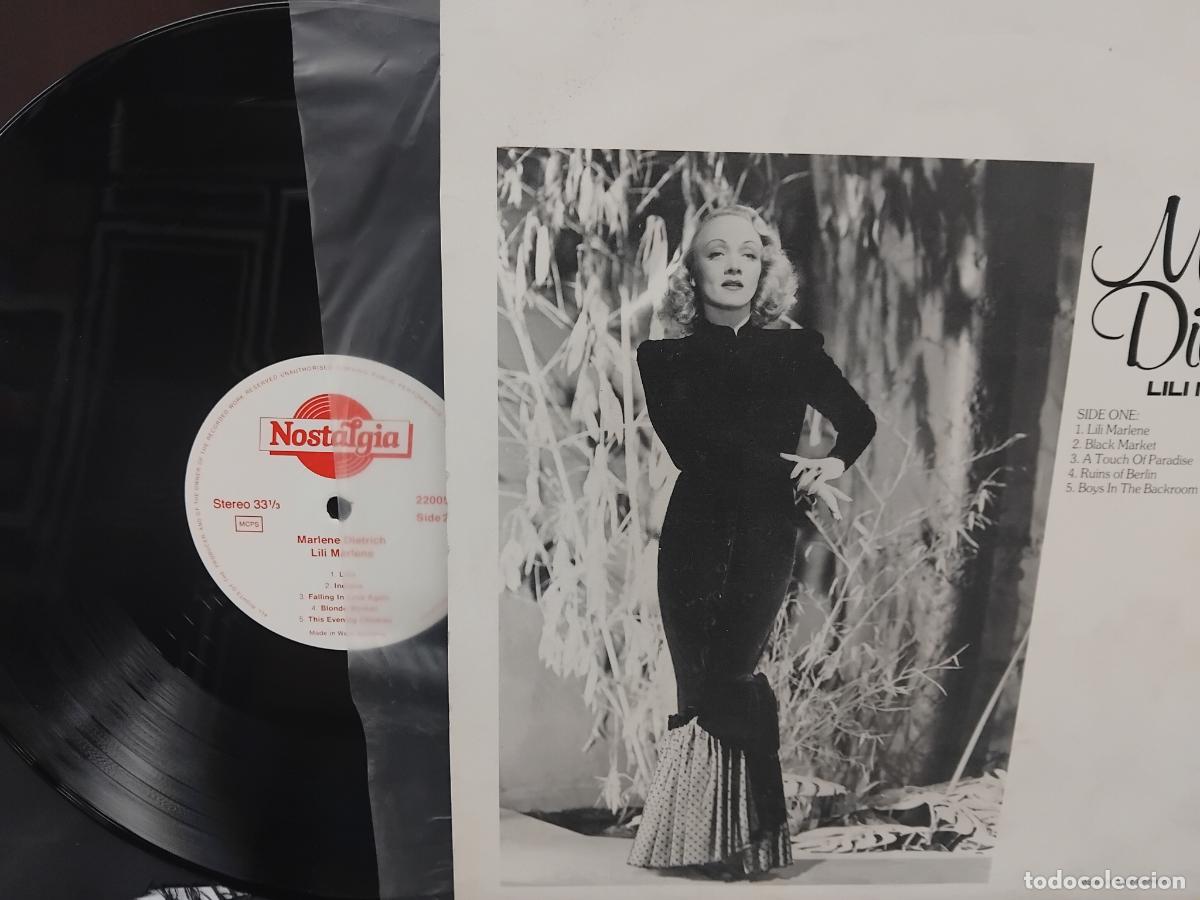 Discos de vinilo: MARLENE DIETRICH. LILI MARLENE. LP NOSTALGIA WEST GERMANY. - Foto 2