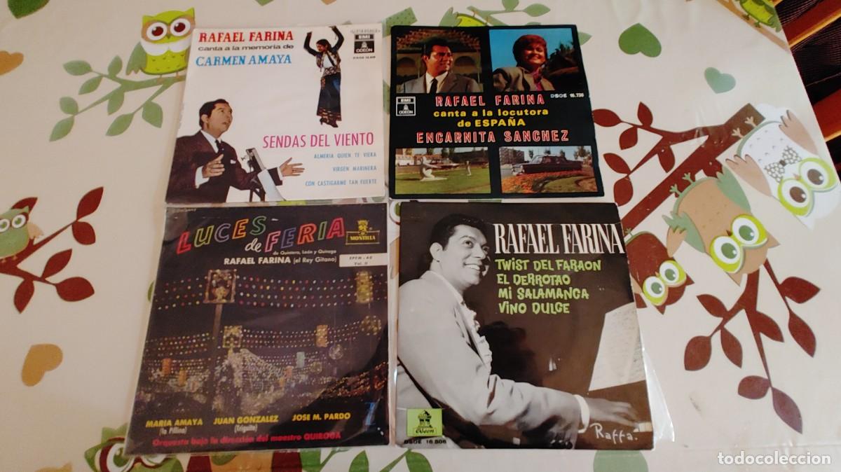 Discos de vinilo: RAFAEL FARINA-LOTE DE 4 EPS - Foto 1