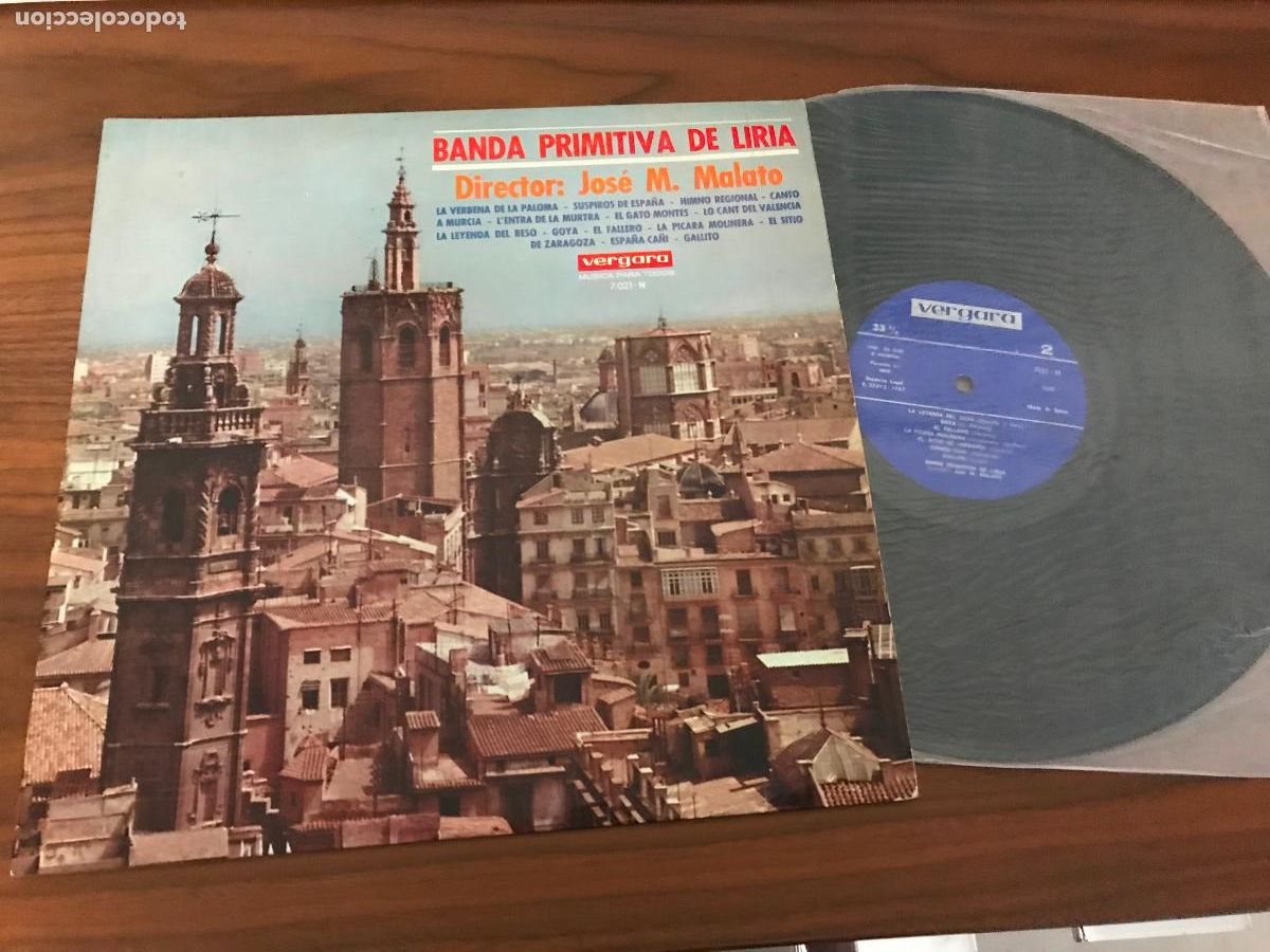 Disques de vinyle: LP BANDA PRIMITIVA DE LIRIA , DIRECTOR JOS&Eacute; M.MALATO , DISCOS VERGARA