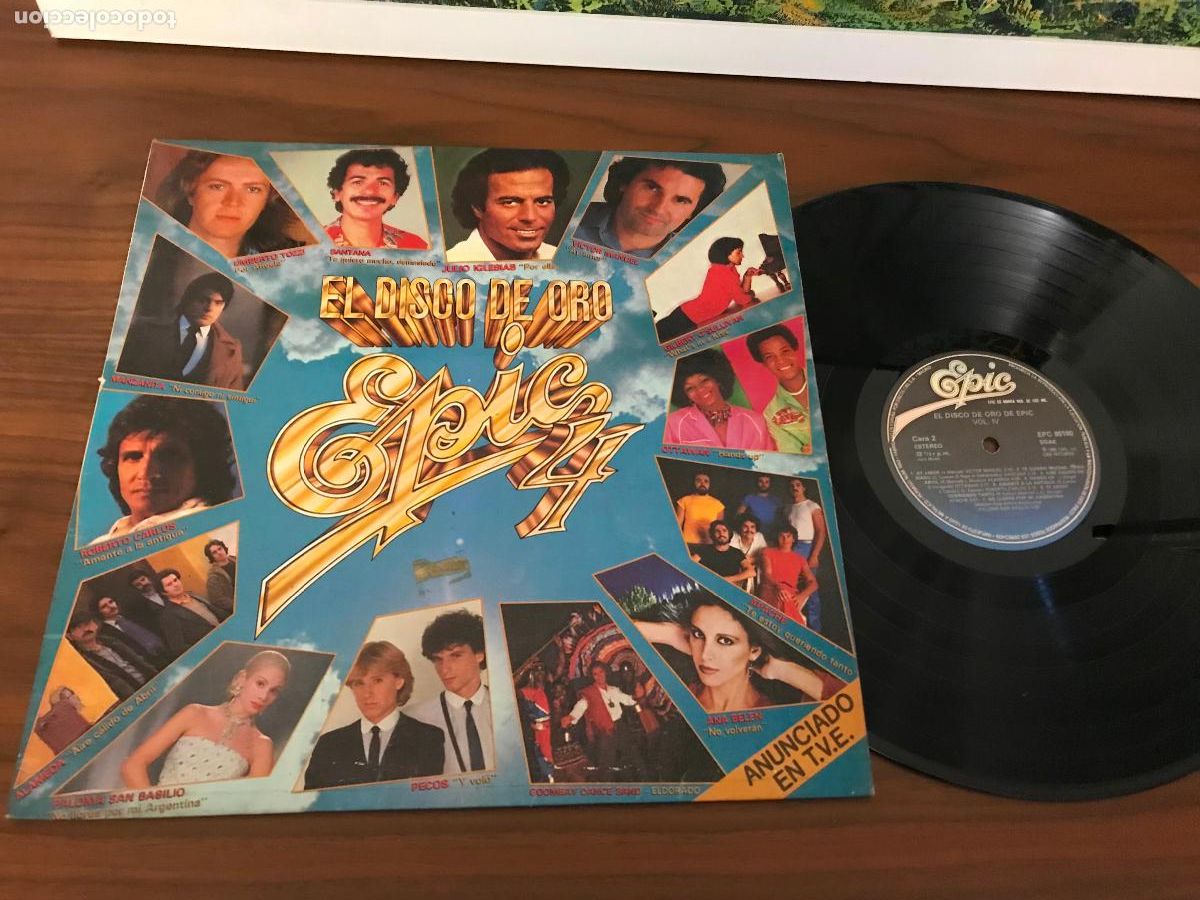 Discos de vinilo: LP EL DISCO DE ORO EPIC 4, HISPAVOX - Foto 1