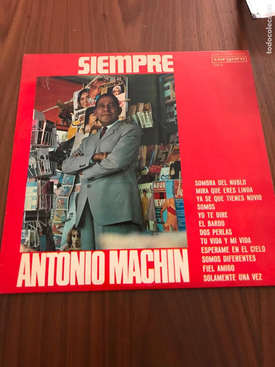 Discos de vinilo: LP SIEMPRE ANTONIO MACH&Iacute;N , VERGARA - Foto 1