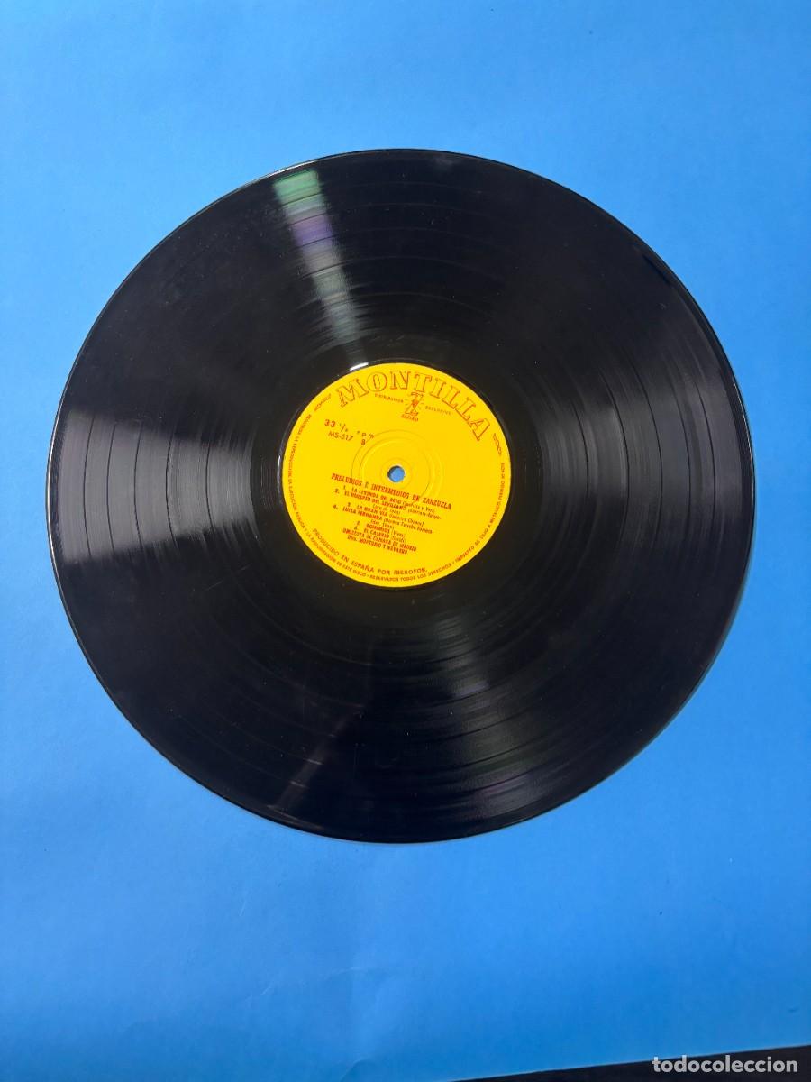 Discos de vinilo: LP - PRELUDIOS E INTERMEDIOS DE ZARZUELA - MONTILLA - Foto 5