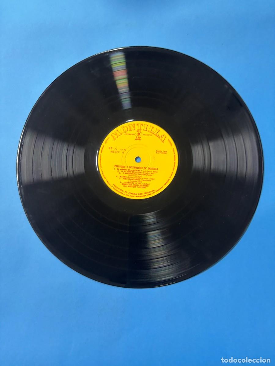 Discos de vinilo: LP - PRELUDIOS E INTERMEDIOS DE ZARZUELA - MONTILLA - Foto 6