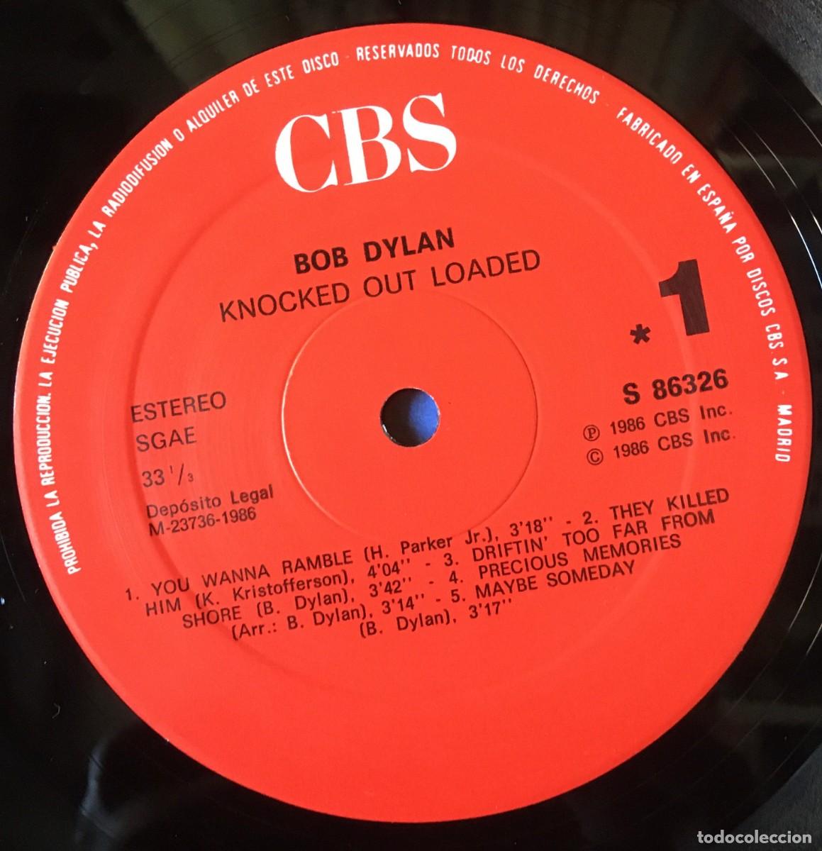 Discos de vinilo: BOB DYLAN - KNOCKED OUT LOADED, LP Spain 1986 - Foto 2