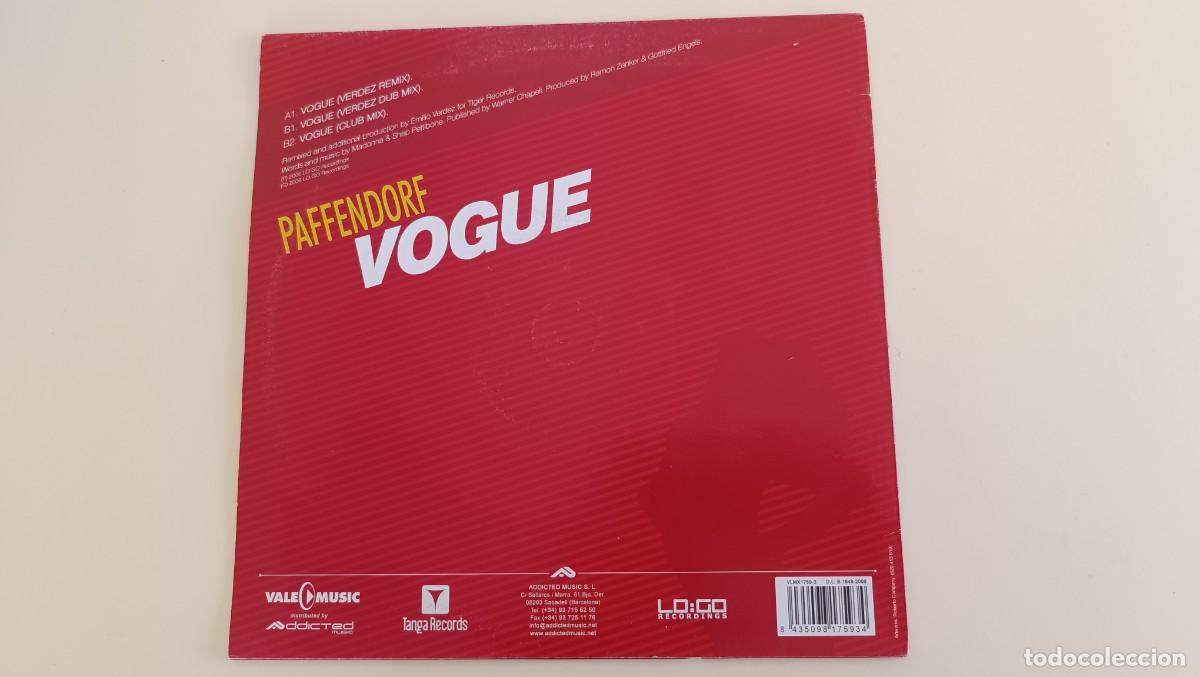 Discos de vinilo: Paffendorf &ndash; Vogue ................. - Foto 2
