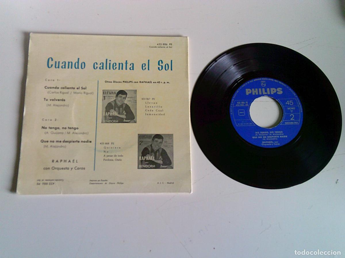 Discos de vinilo: Rapha&euml;l Cuando calienta el sol - Foto 2