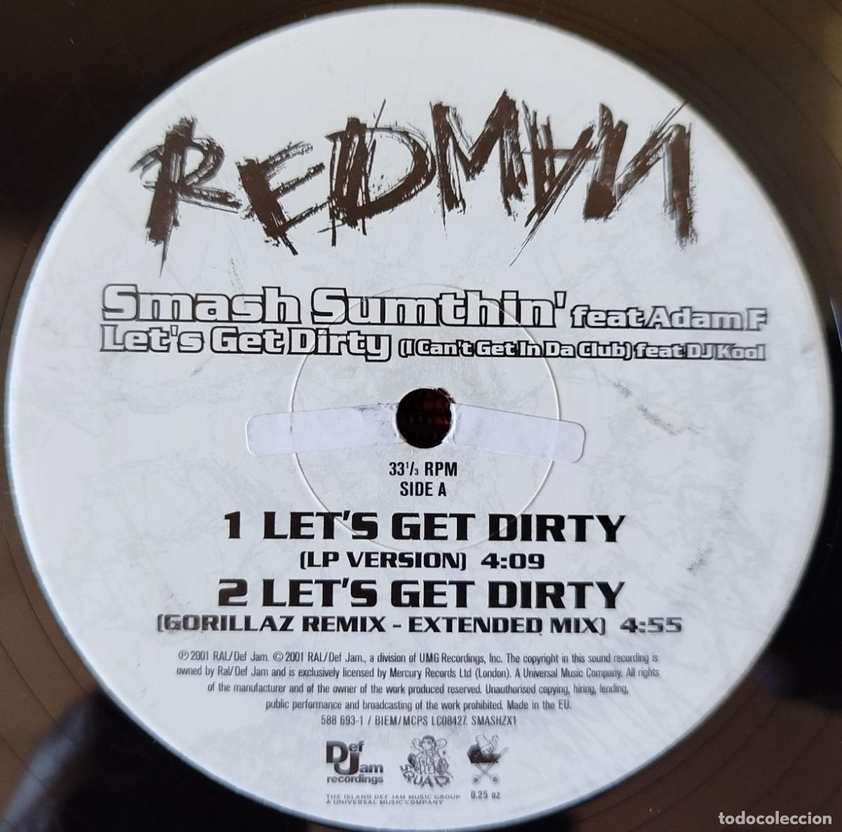 Discos de vinilo: REDMAN ** Smash Sumthin / Lets Get Dirty ** MAXI SINGLE VINILO 2001 UK - Foto 3