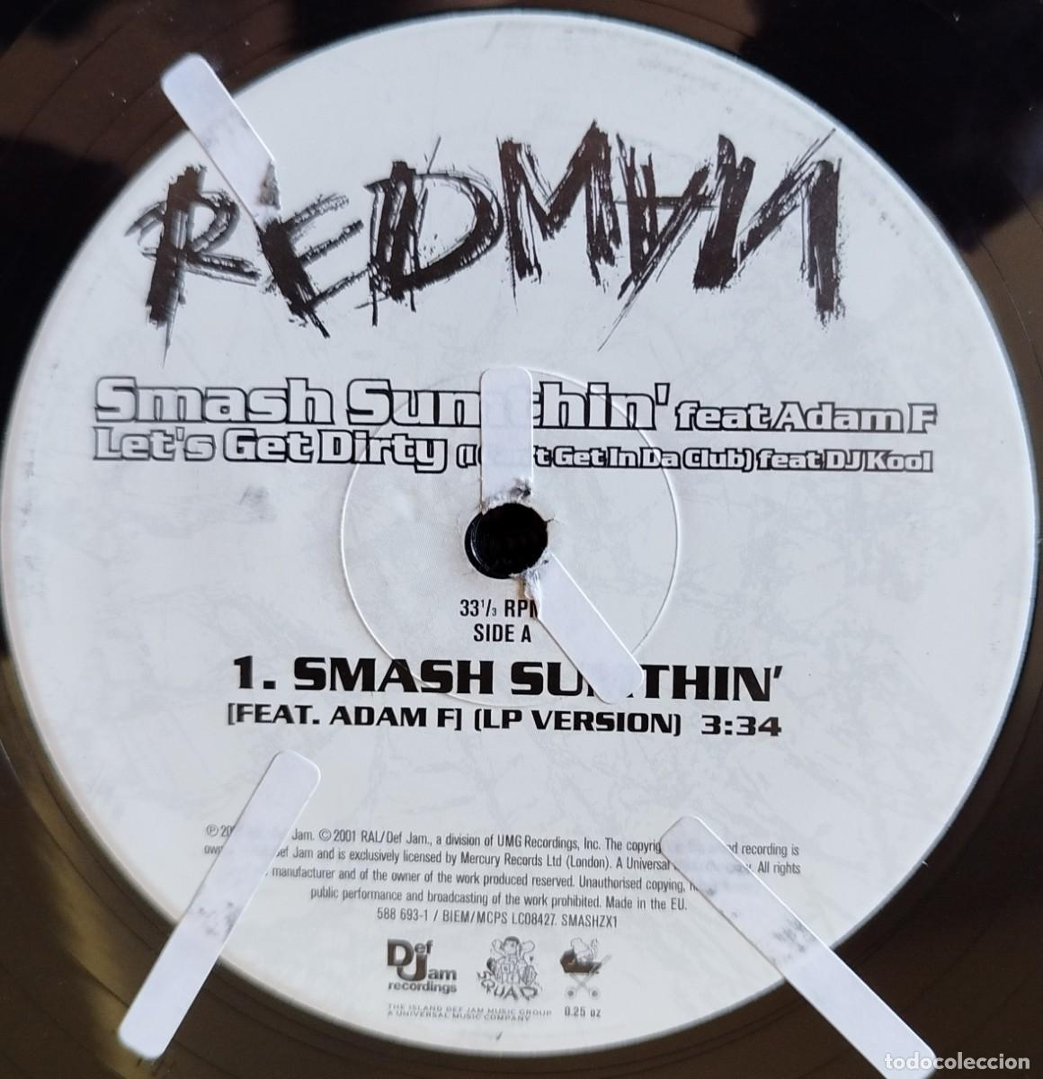 Discos de vinilo: REDMAN ** Smash Sumthin / Lets Get Dirty ** MAXI SINGLE VINILO 2001 UK - Foto 4