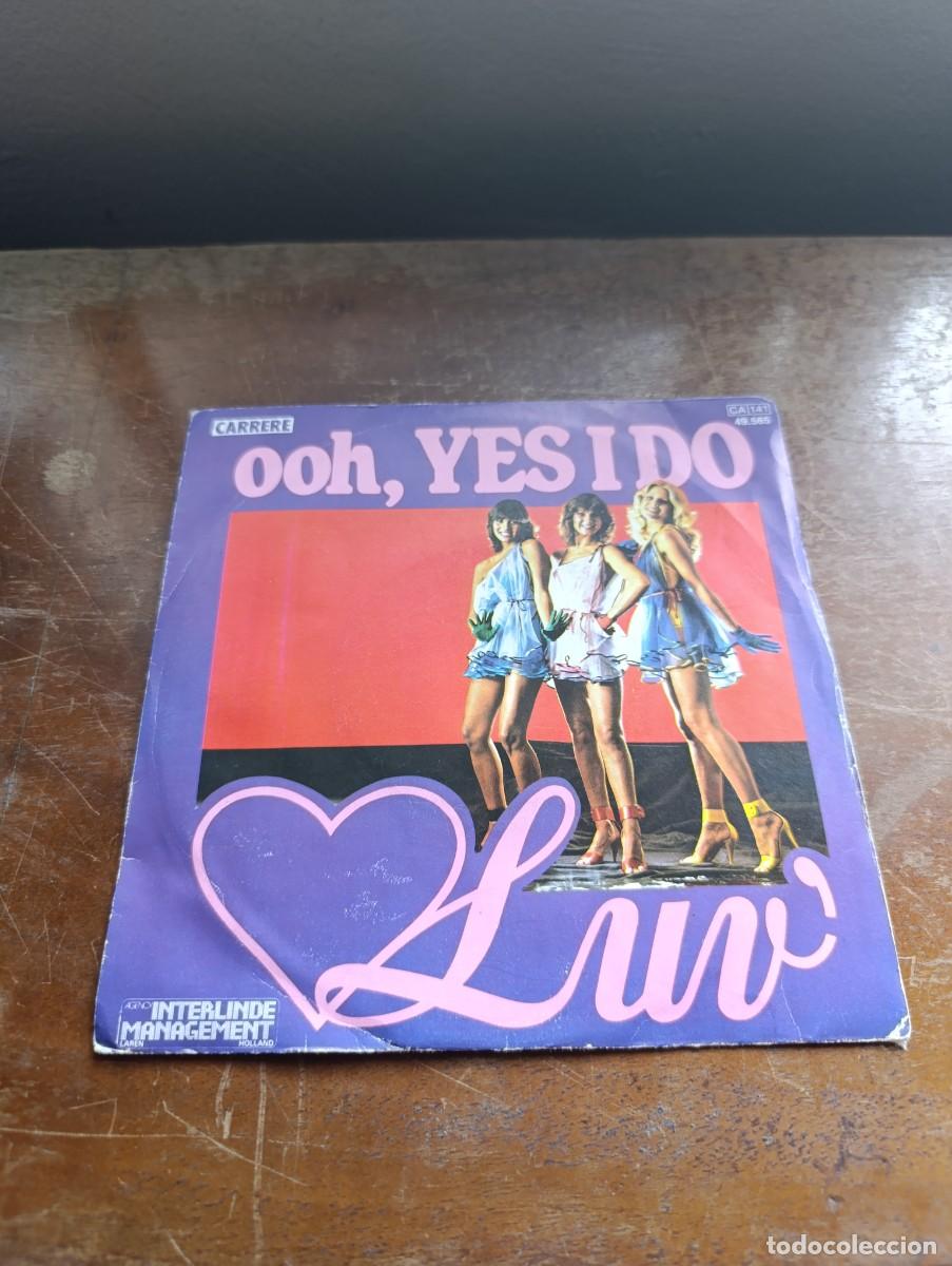 Discos de vinilo: Disco de vinilo Single Luv &ndash; Ooh, Yes I Do - Foto 3