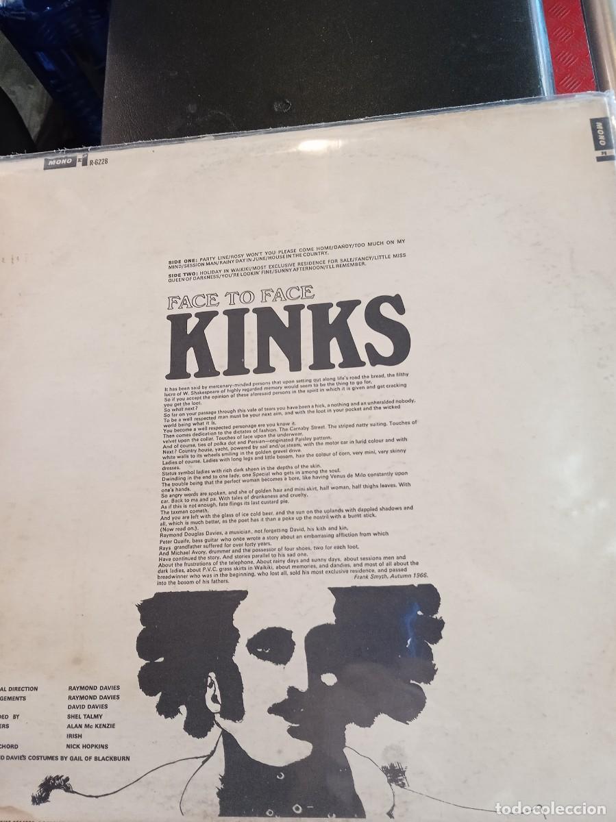 Discos de vinilo: KINKS- FACE TO FACE. STEREO LP USA - Foto 2