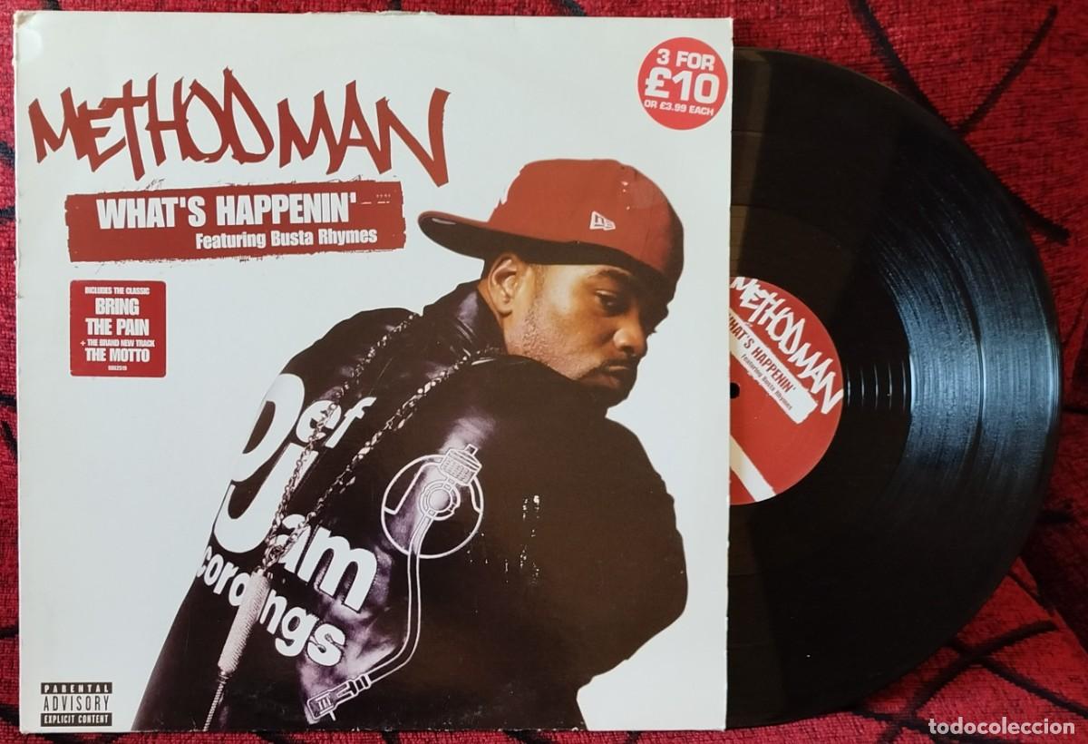 Discos de vinilo: METHOD MAN ** Whats Happenin ** MAXI SINGLE VINILO 2004 UK - Foto 1