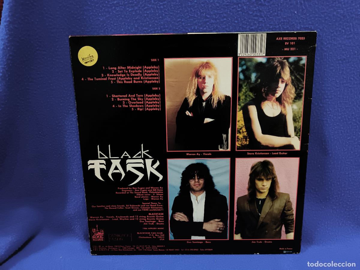 Discos de vinilo: BLACK TASK - LONG AFTER MIDNIGHT - LP AXE RECORDS 1986 - - Foto 2