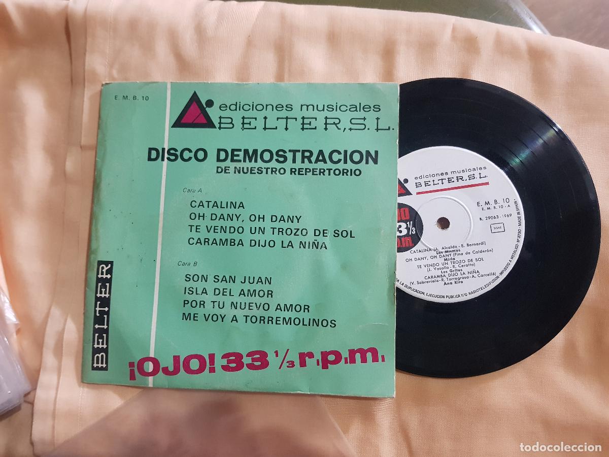 Discos de vinilo: DISCO DEMOSTRACION EDICIONES BELTER - Foto 1