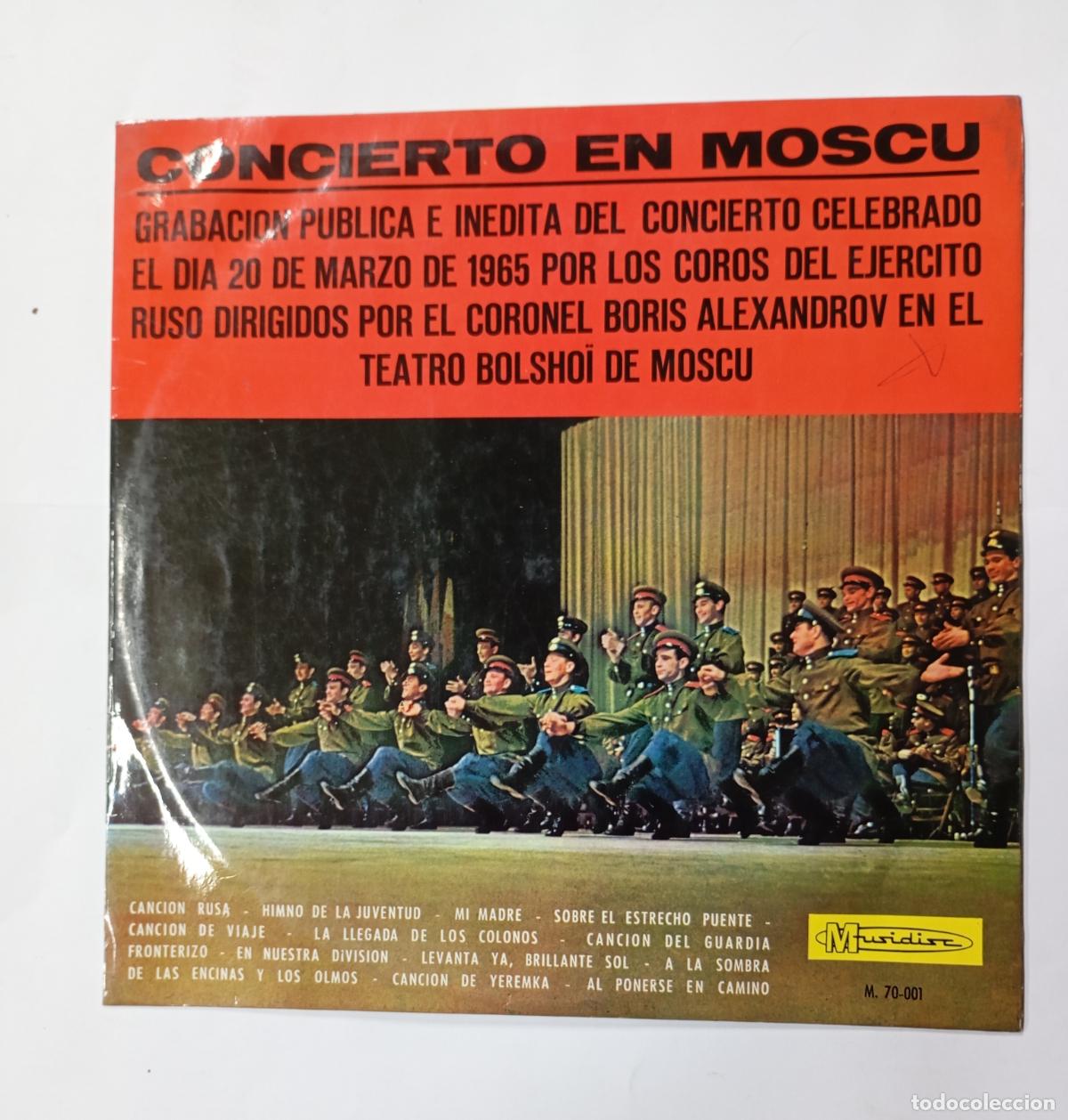 Disques de vinyle: Coros Y Orquesta Del Ej&eacute;rcito Ruso. Boris Alexandrov. Concierto En Mosc&uacute;. LP. TDKDA67