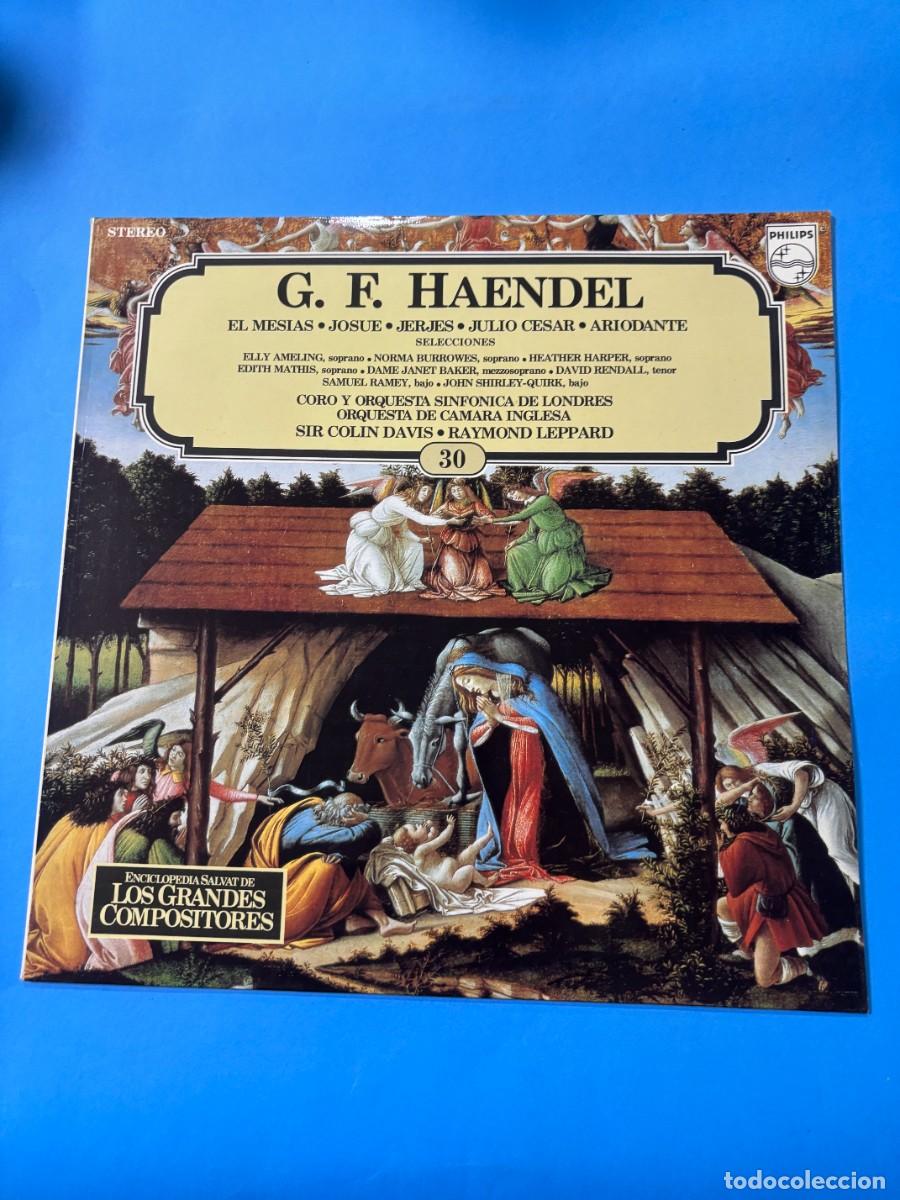 Disques de vinyle: LP - ENCICLOPEDIA SALVAT DE LOS GRANDES COMPOSITORES - N&ordm; 30 - G.F. HAENDEL- PHILIPS