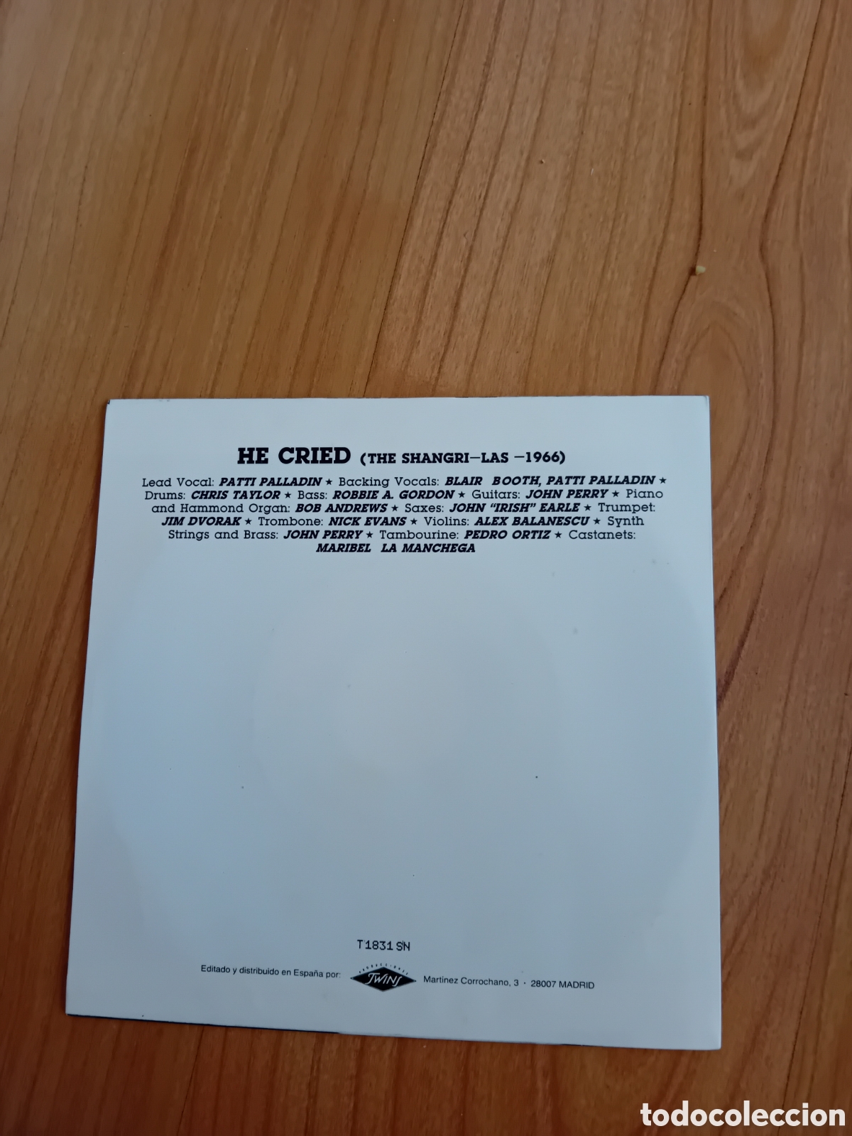 Discos de vinilo: JOHNNY THUNDERS Y PATTI PALLADIN. HE CRIED - Foto 2