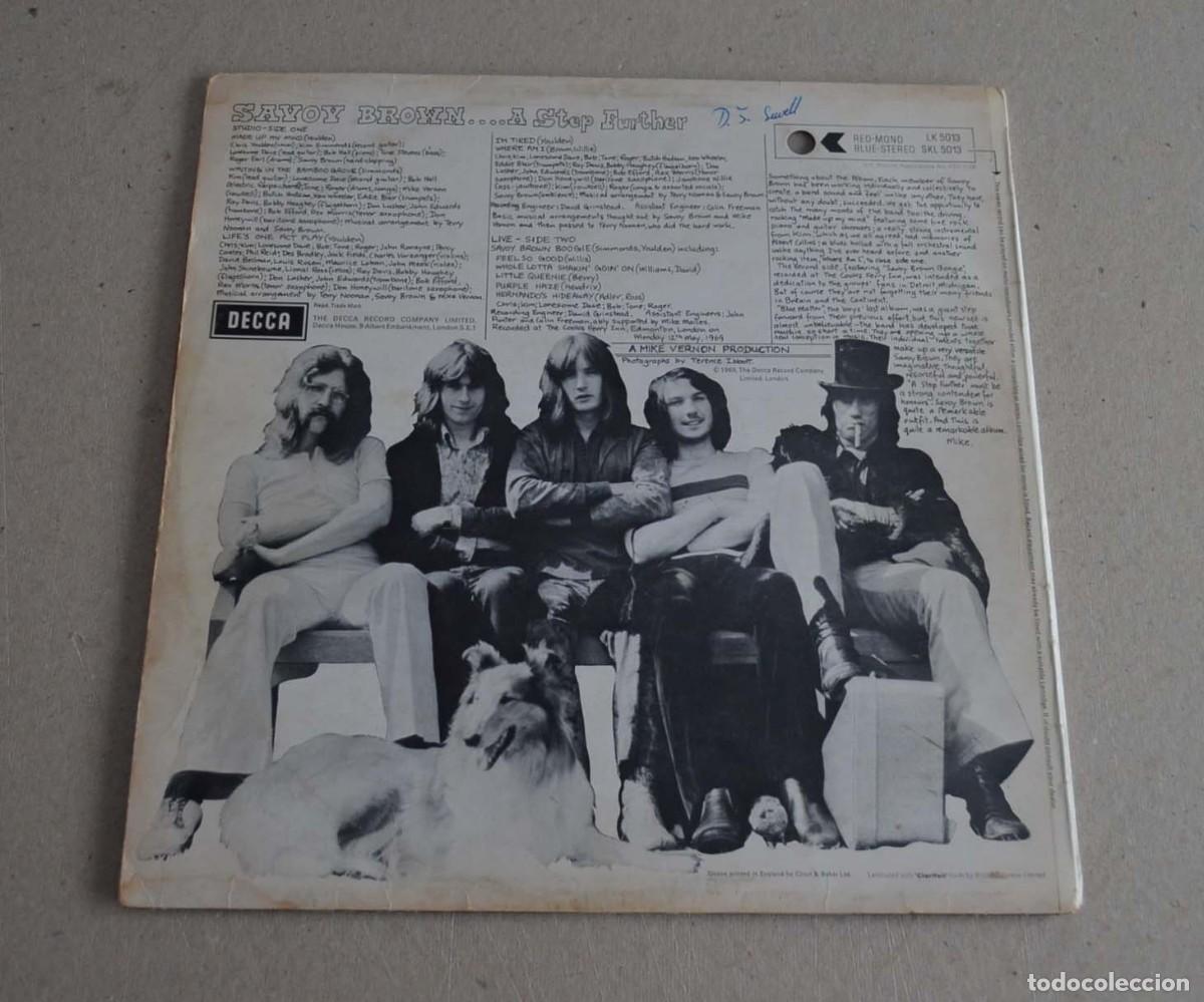 Discos de vinilo: SAVOY BROWN - A STEP FURTHER (ed. 1969) - Foto 2