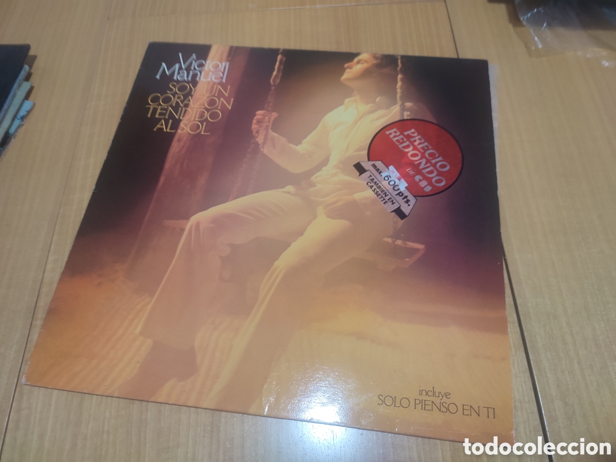 Discos de vinilo: V&iacute;ctor Manuel soy un coraz&oacute;n tendido al sol - Foto 2