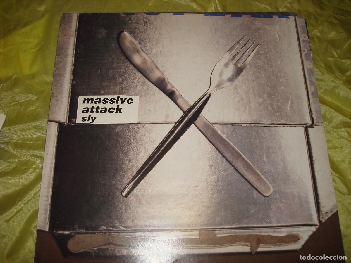 Discos de vinilo: MASSIVE ATTACK. SLY. MAXI-SINGLE. 1994(#) - Foto 1