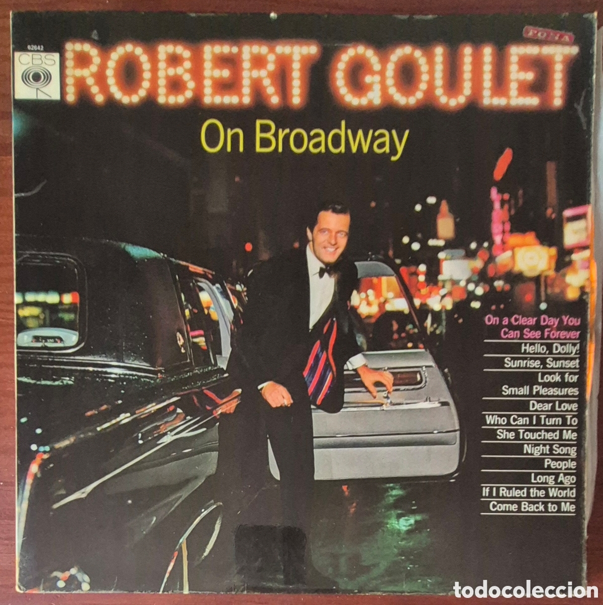 Discos de vinilo: LP - ROBERT GOULET - ON BROADWAY - 1966 ED. INGLESA - Foto 1