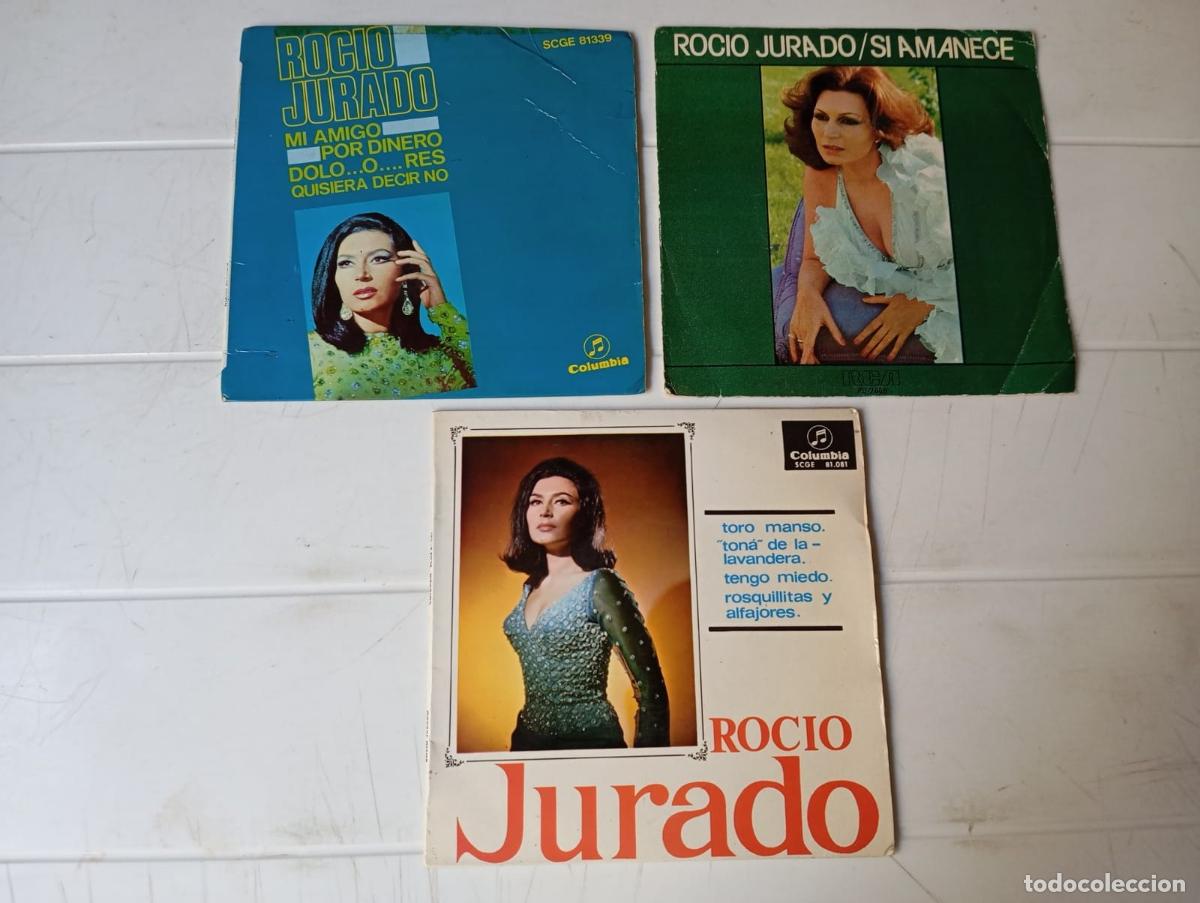 Discos de vinilo: LOTE SINGLES ROCIO JURADO - Foto 1