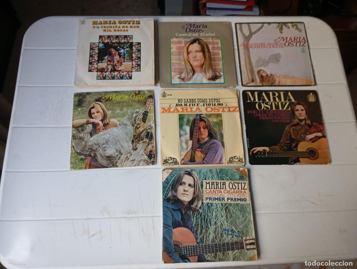 Discos de vinilo: LOTE SINGLES MARIA OSTIZ - Foto 1