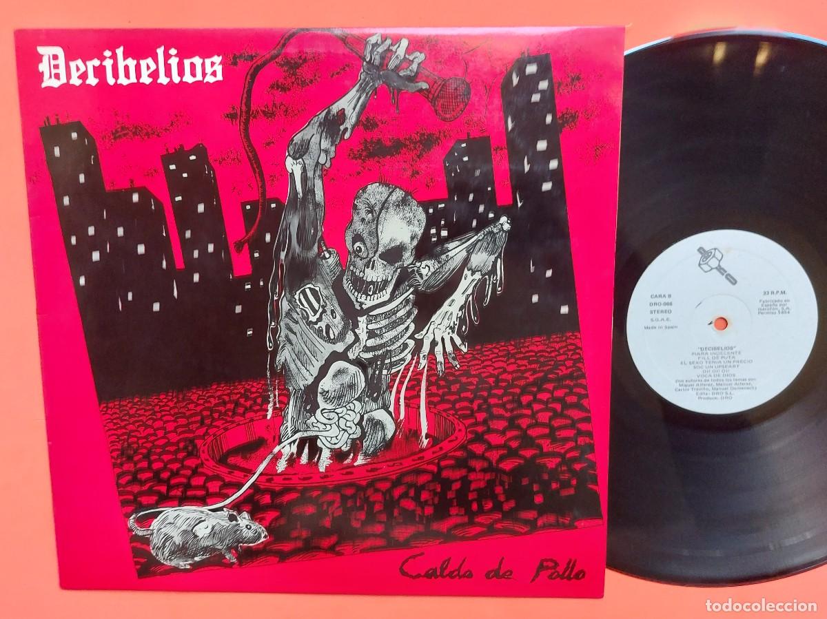 Discos de vinilo: DECIBELIOS - LP Spain 1&ordf; EDICION - MINT * CALDO DE POLLO - Foto 1