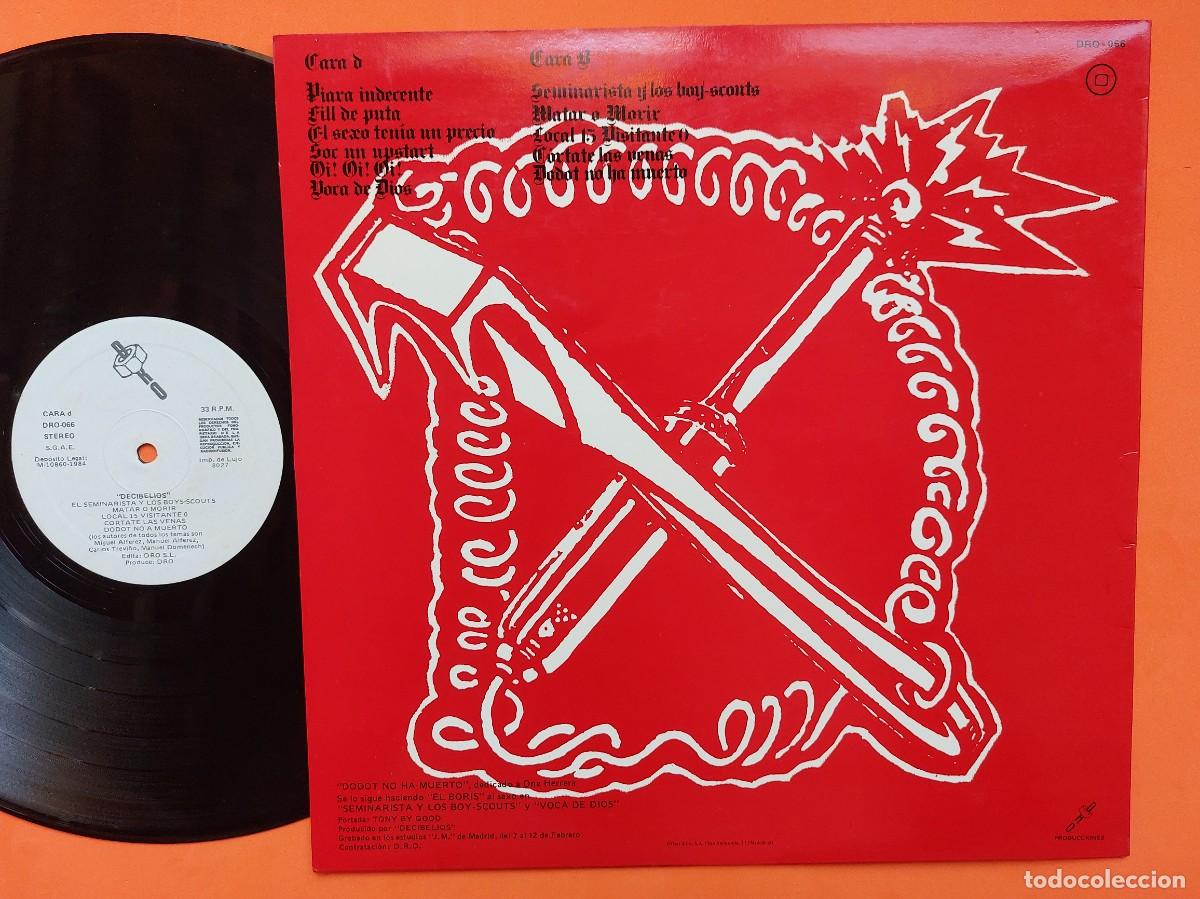 Discos de vinilo: DECIBELIOS - LP Spain 1&ordf; EDICION - MINT * CALDO DE POLLO - Foto 2