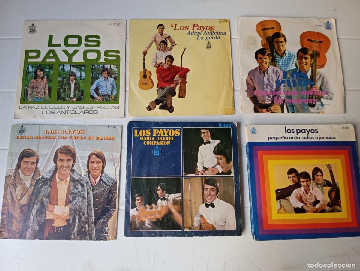 Discos de vinilo: LOTE SINGLES LOS PAYOS - Foto 1