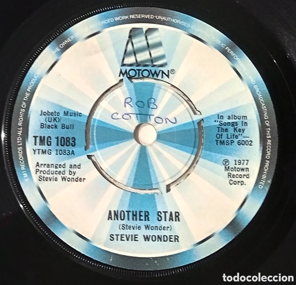 Discos de vinilo: STEVIE WONDER - Another star (1977) single - Foto 1