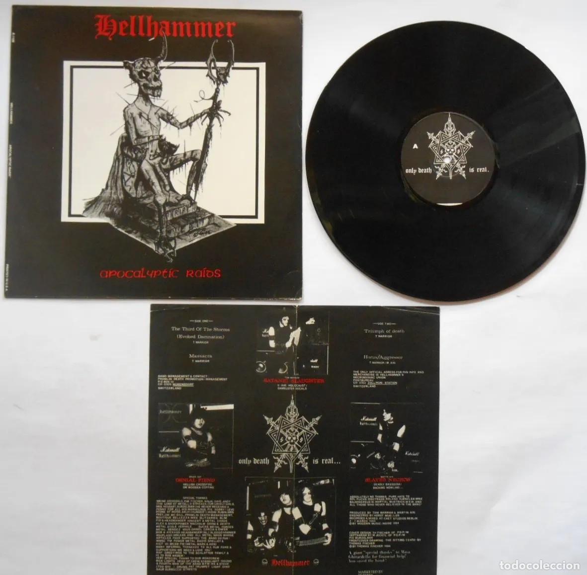 Discos de vinilo: Bathory/Hellhammer Slipt Disco de vinilo Lp - Foto 2