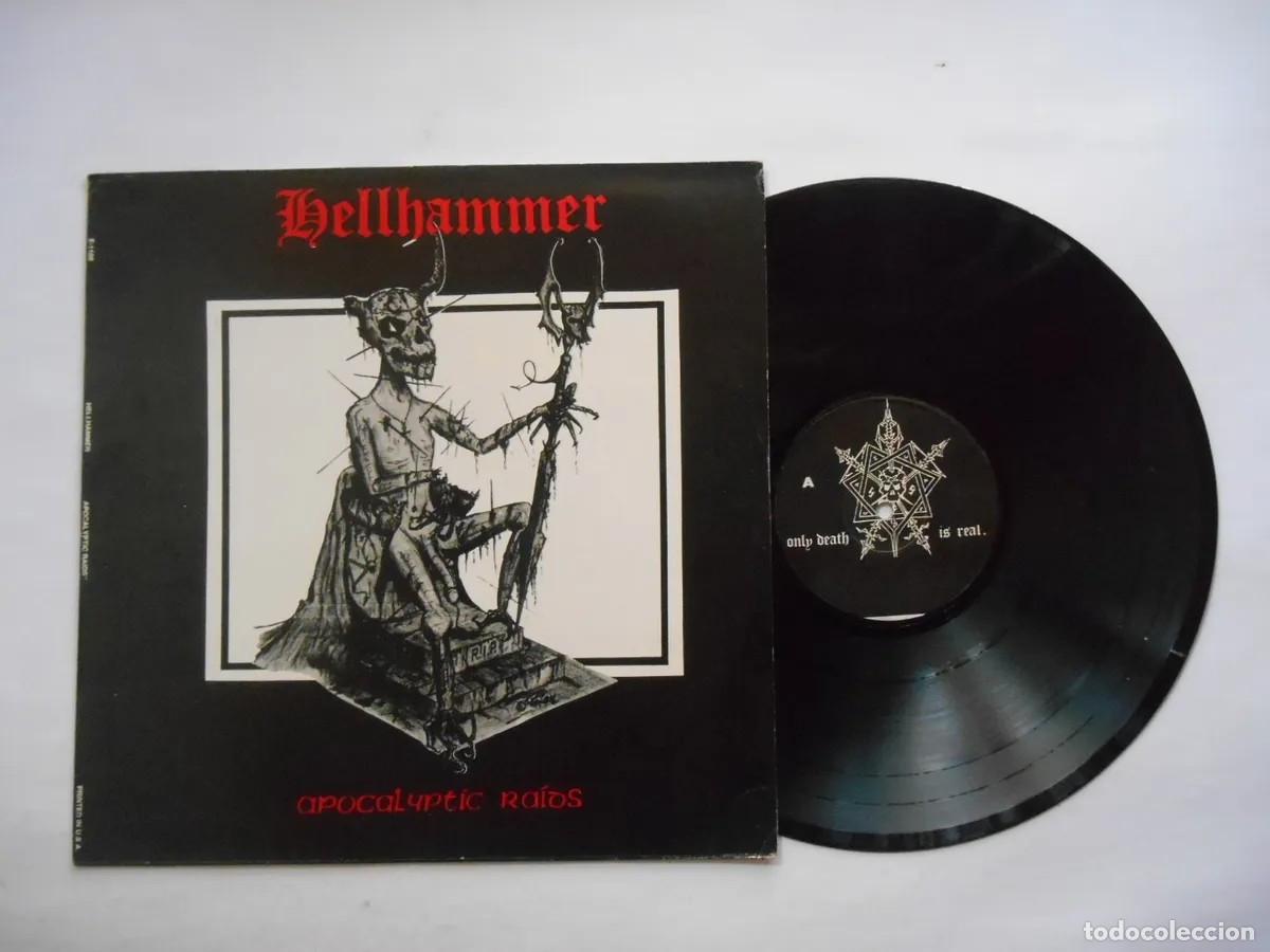 Discos de vinilo: Bathory/Hellhammer Slipt Disco de vinilo Lp - Foto 4