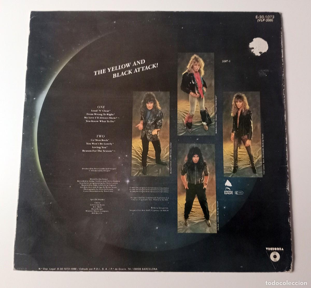 Discos de vinilo: LP STRYPER - THE YELLOW AND BLACK ATTACK - Foto 2