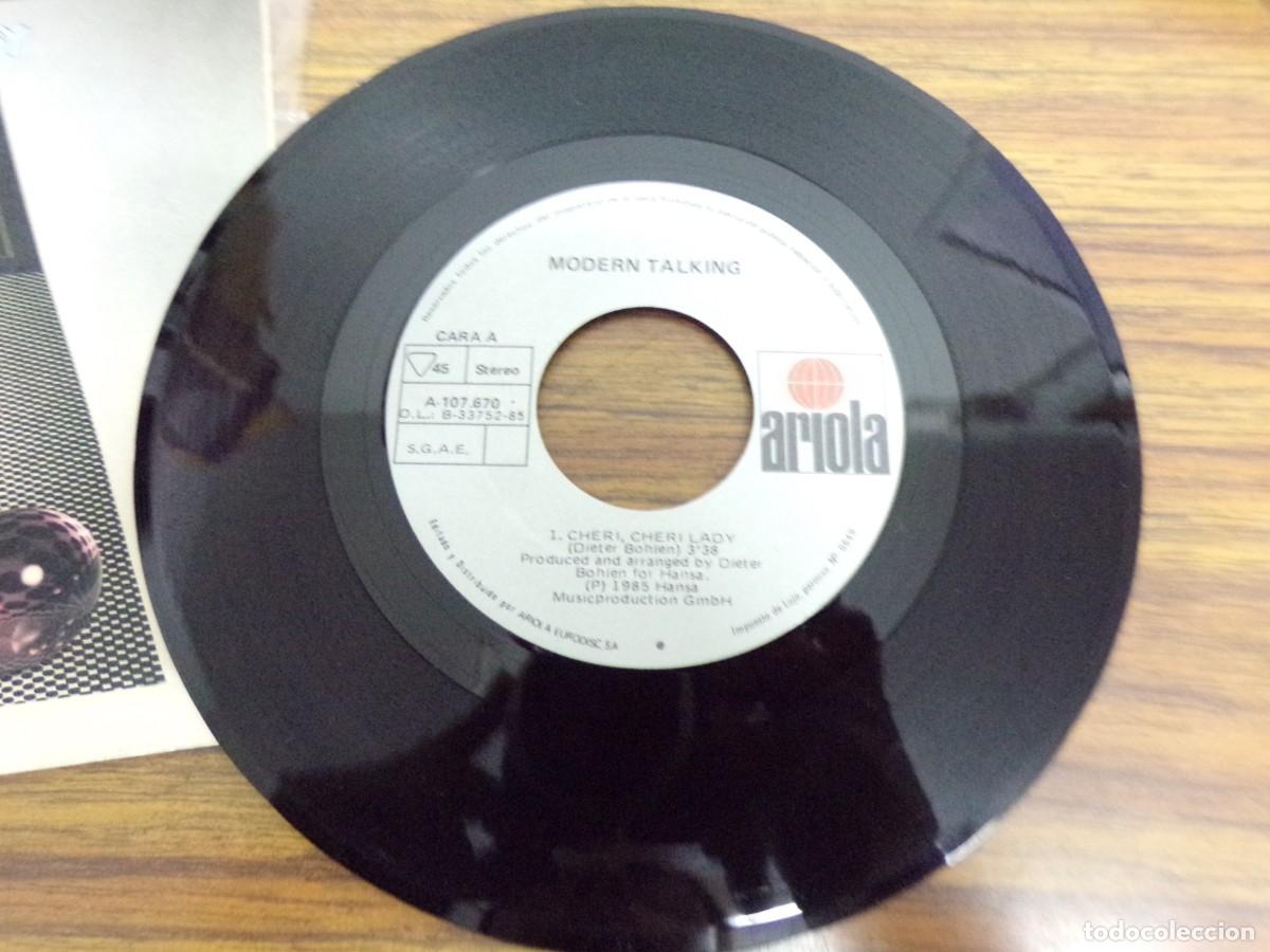 Discos de vinilo: ESTAMOS LIQUIDANDO. disco vinilo, Modern talking - cheri, cheri lady - Foto 2