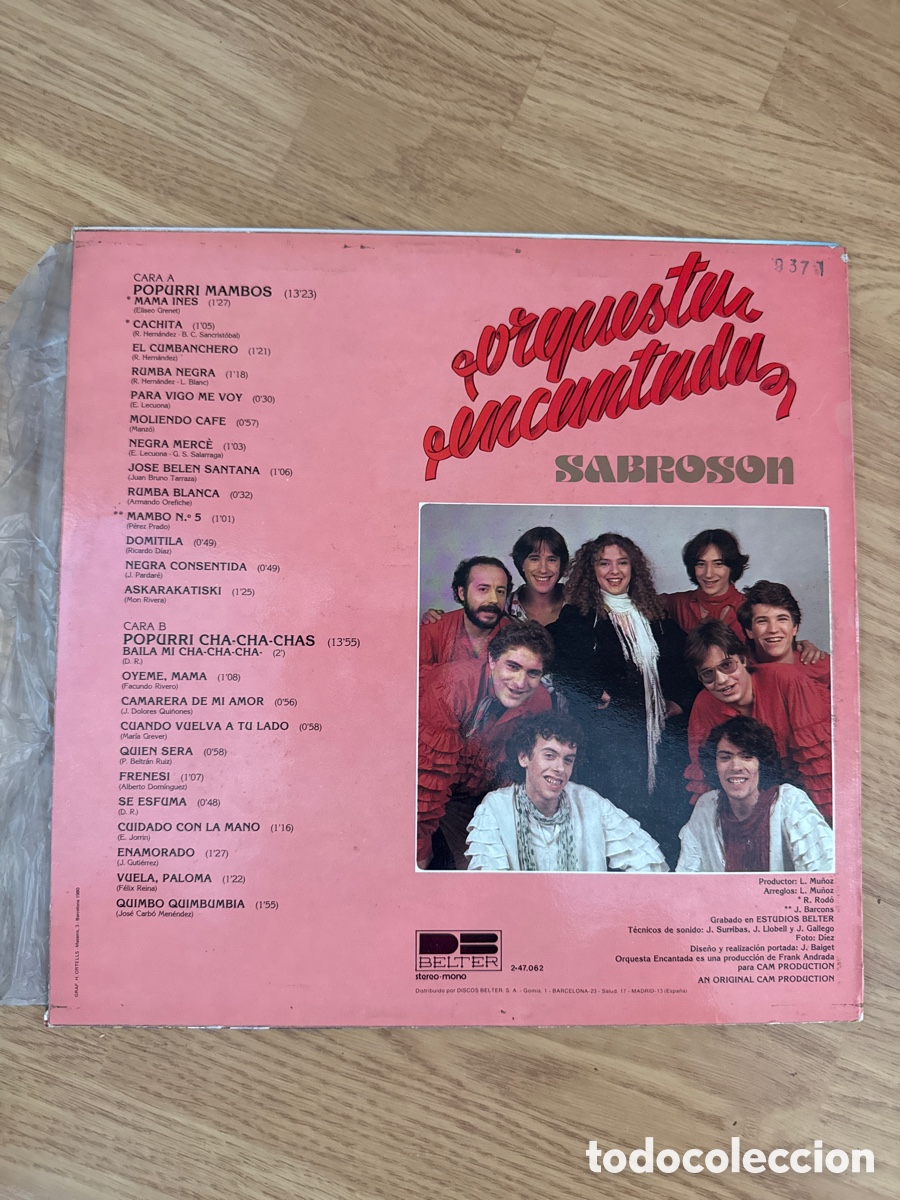 Discos de vinilo: ORQUESTRA ENCANTADA SABROSON 1980 - Foto 2