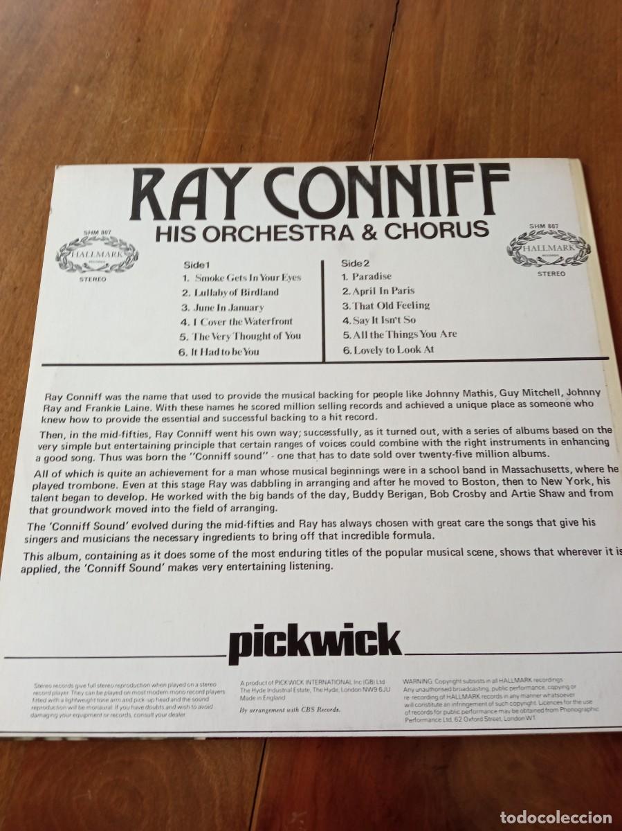 Discos de vinilo: RAY CONNIFF. HIS ORCHESTRA AND CHORUS. DISCO LP. - Foto 2