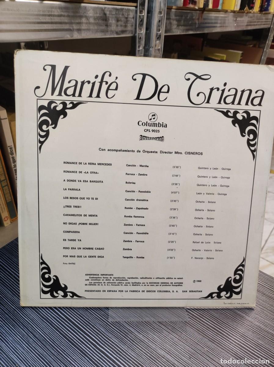 Discos de vinilo: Marif&eacute; De Triana &ndash; Marif&eacute; De Triana - Foto 2