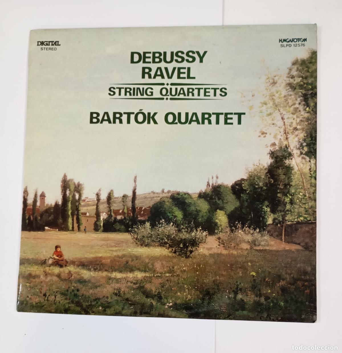 Discos de vinilo: String Quartets, Bart&oacute;k Quartet, Debussy, Ravel. LP. TDKDA65 - Foto 1
