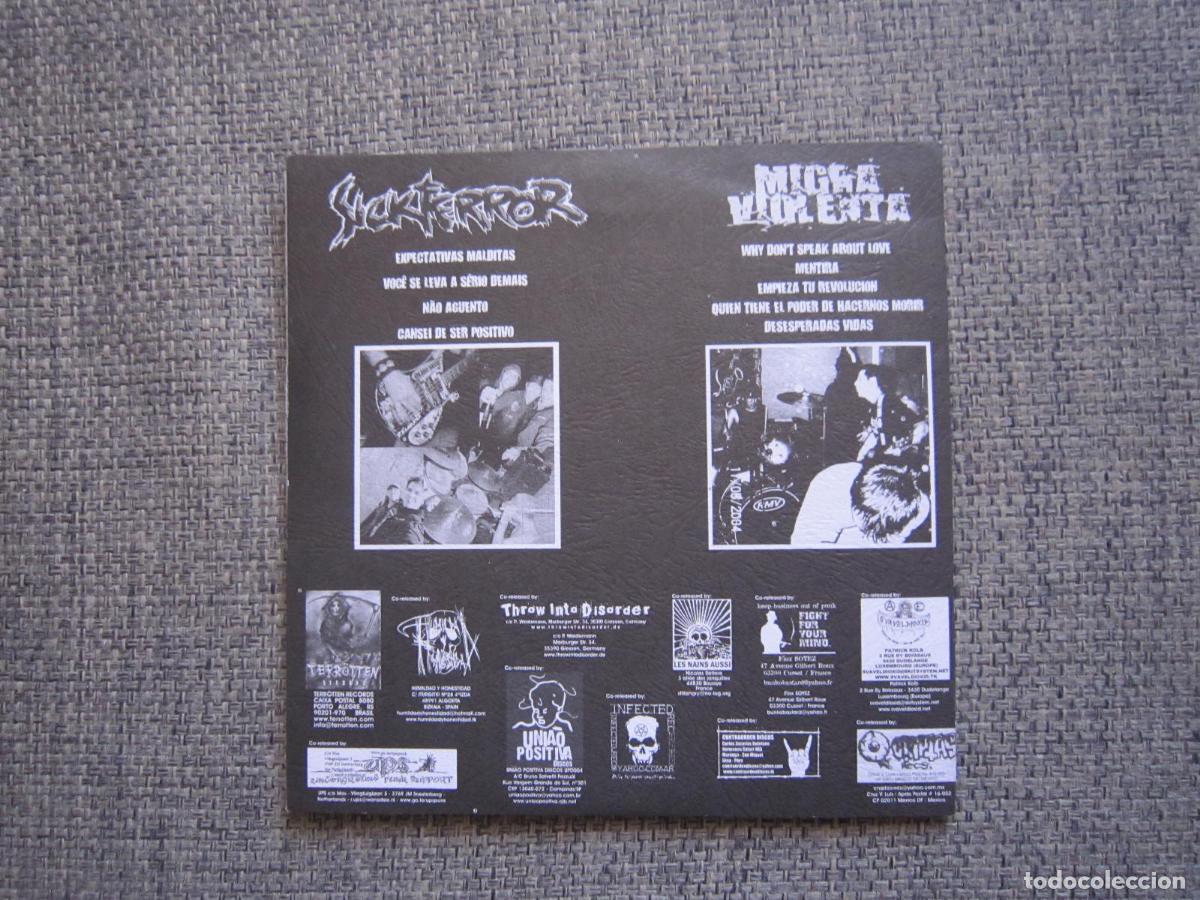 Discos de vinilo: EP - SPLIT - H.C. GRIND - SICKTERROR / MIGRA VIOLENTA - BRASIL - Foto 2
