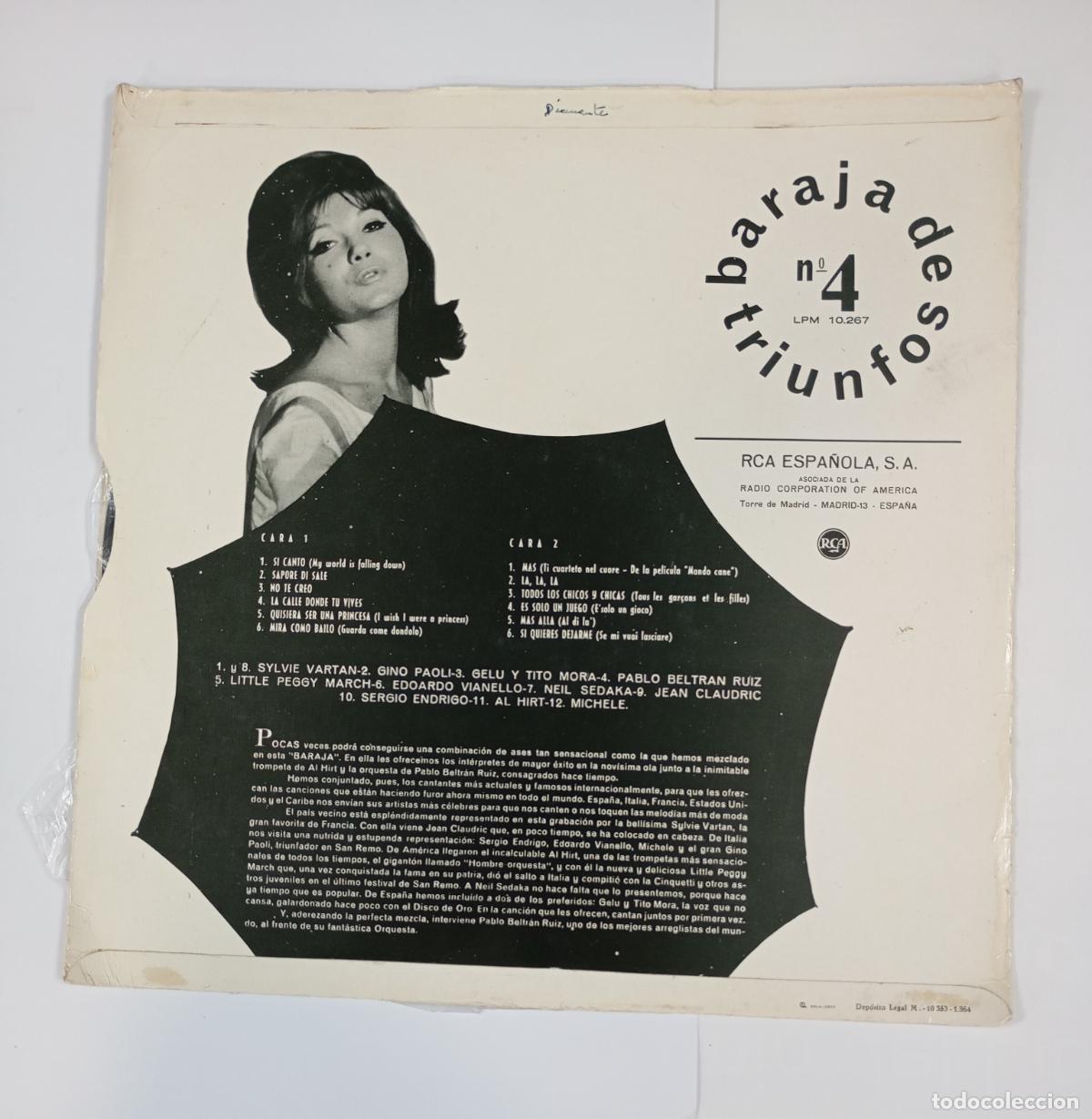 Discos de vinilo: Baraja De Triunfos N&ordm; 4 - LP. TDKDA66 - Foto 2