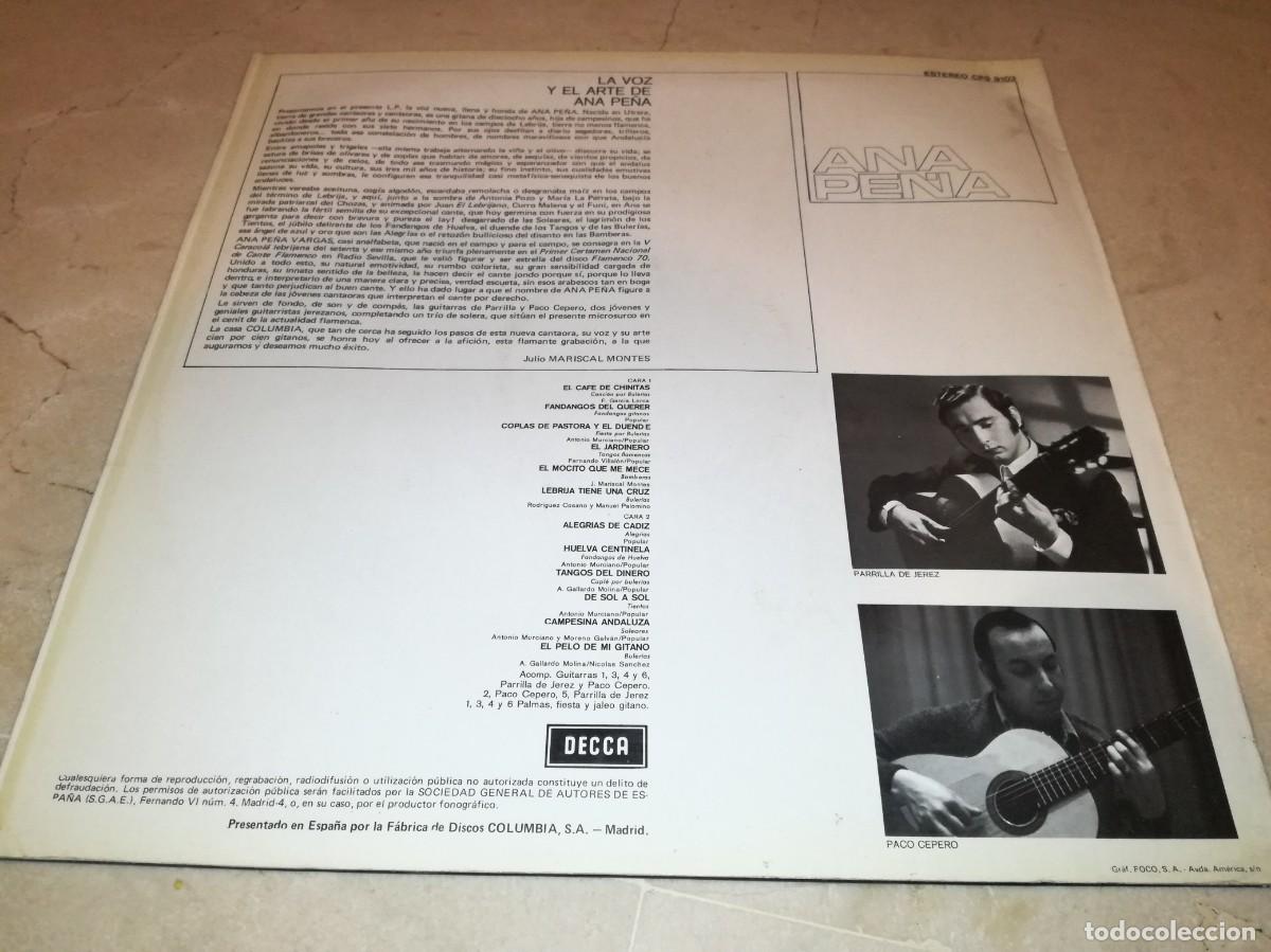 Discos de vinilo: ANA PE&Ntilde;A-ORIGINAL 1971-RARO - Foto 2