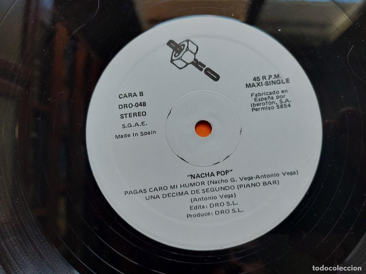 Discos de vinilo: NACHA POP - MAXI Spain * MINT * UNA D&Eacute;CIMA DE SEGUNDO - Foto 5