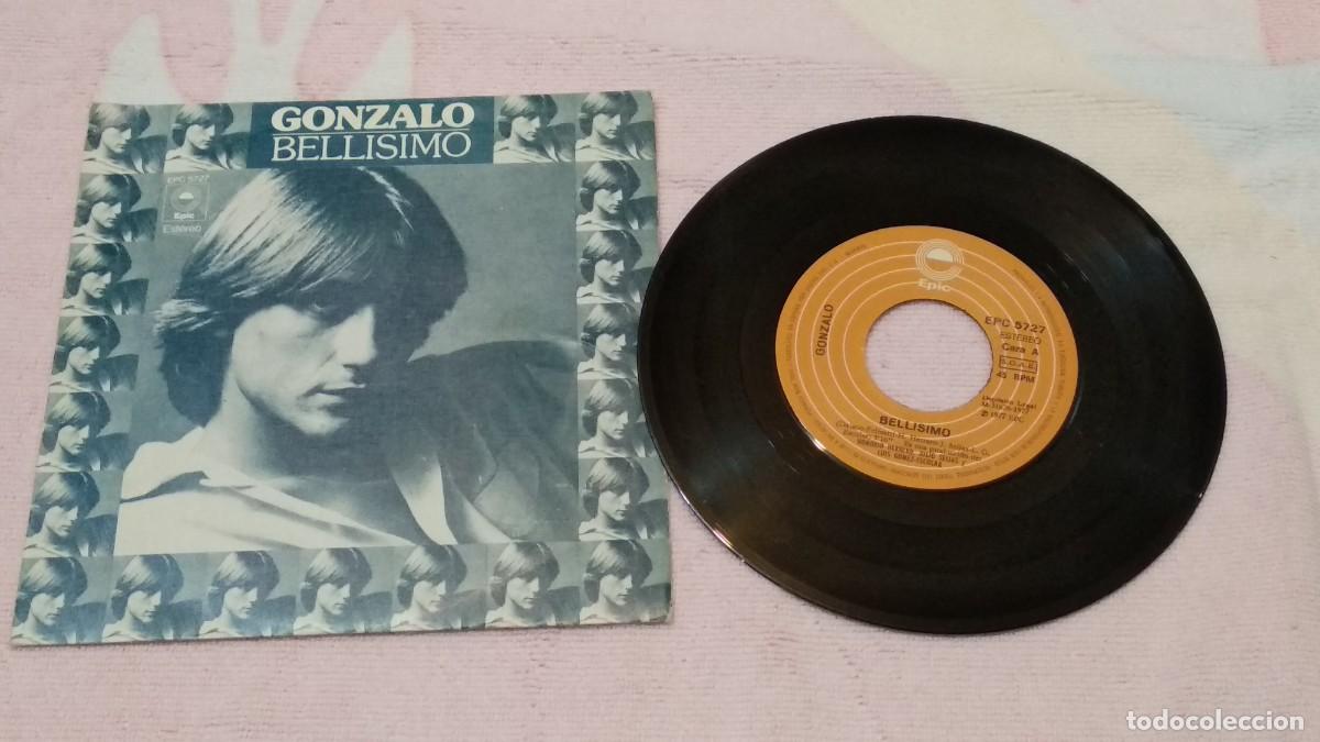 Discos de vinilo: GONZALO - BELLISIMO / LASTIMA , SINGLE EPIC 1977 - Foto 1