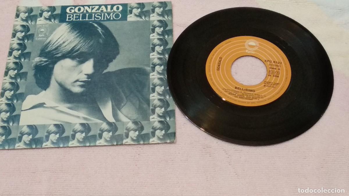 Discos de vinilo: GONZALO - BELLISIMO / LASTIMA , SINGLE EPIC 1977 - Foto 2