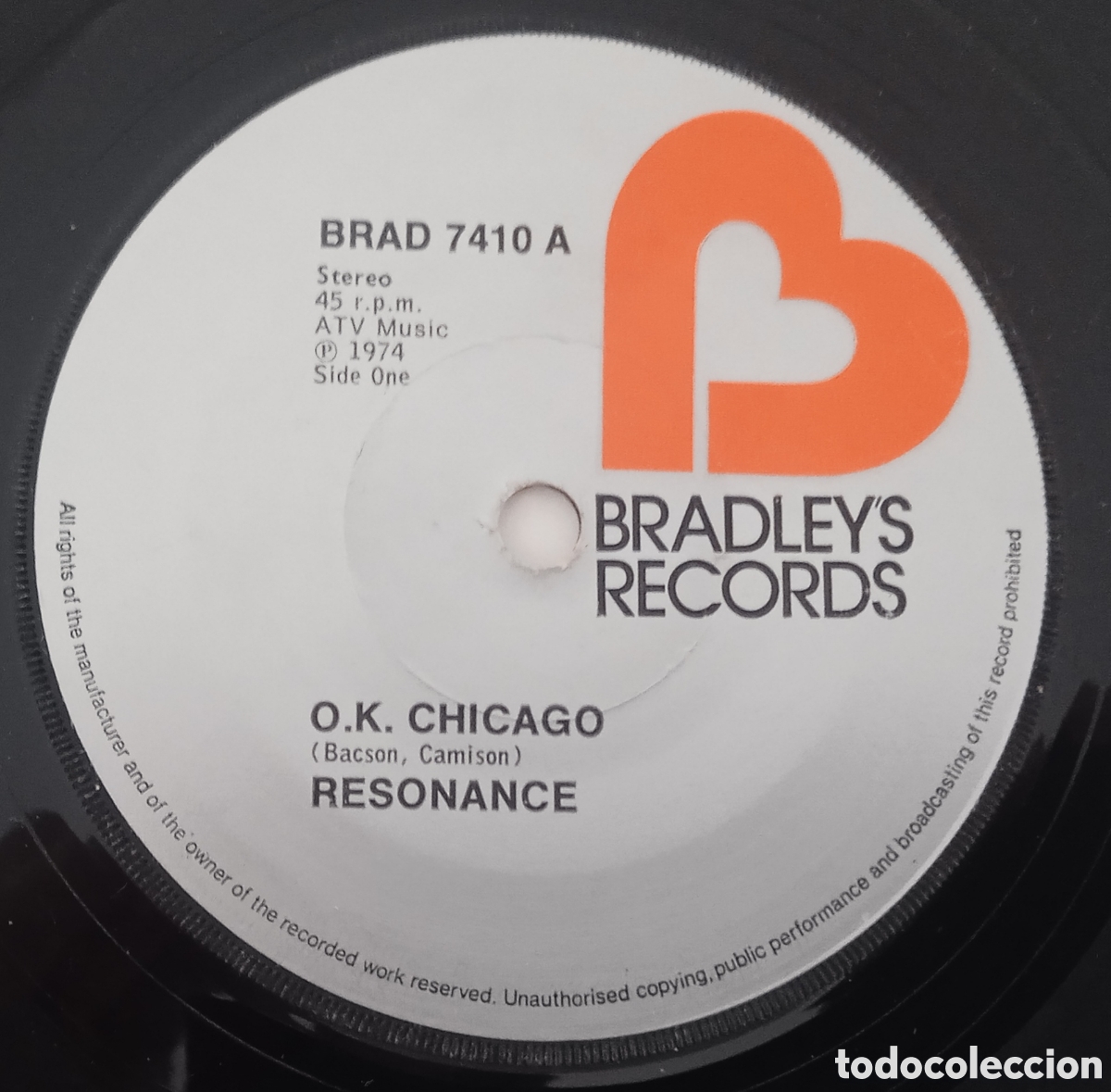 Discos de vinilo: RESONANCE - O.K. Chicago (1974) single - Foto 1