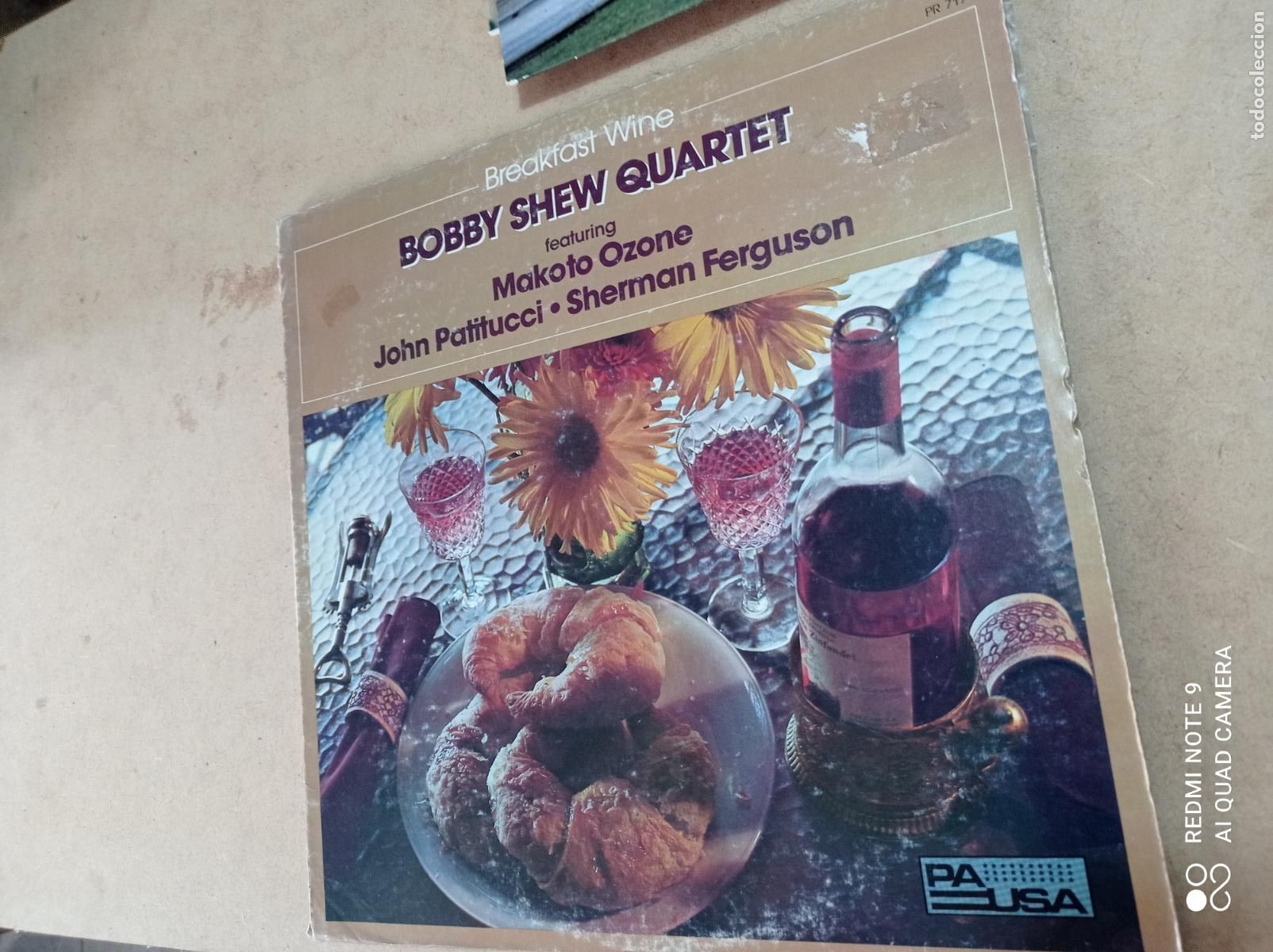 Discos de vinilo: BOBBY SHEW QUARTET. BREAKFAST WINE. PAUSA, 1985. - Foto 1
