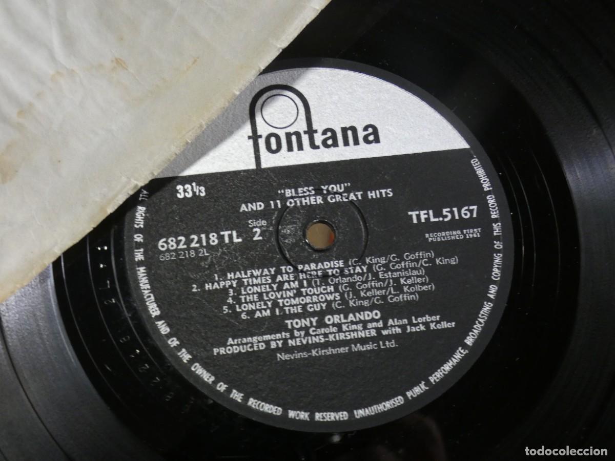 Dischi in vinile: ARKANSAS1980 PACC537 VINILO ACUSA CIERTO USO, REPRODUCIBLE SIN TAPA TONY ORLANDO BLESS YOU