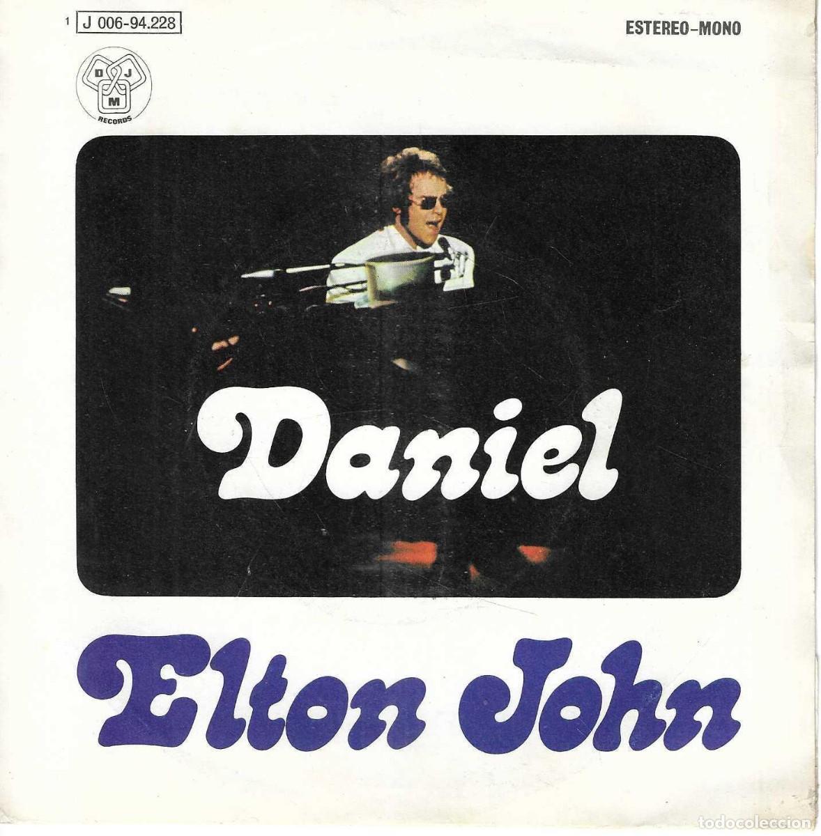 Discos de vinilo: ELTON JOHN - DANIEL / SKYLINE PIGEON - EMI ODEON - 1973 - Foto 1