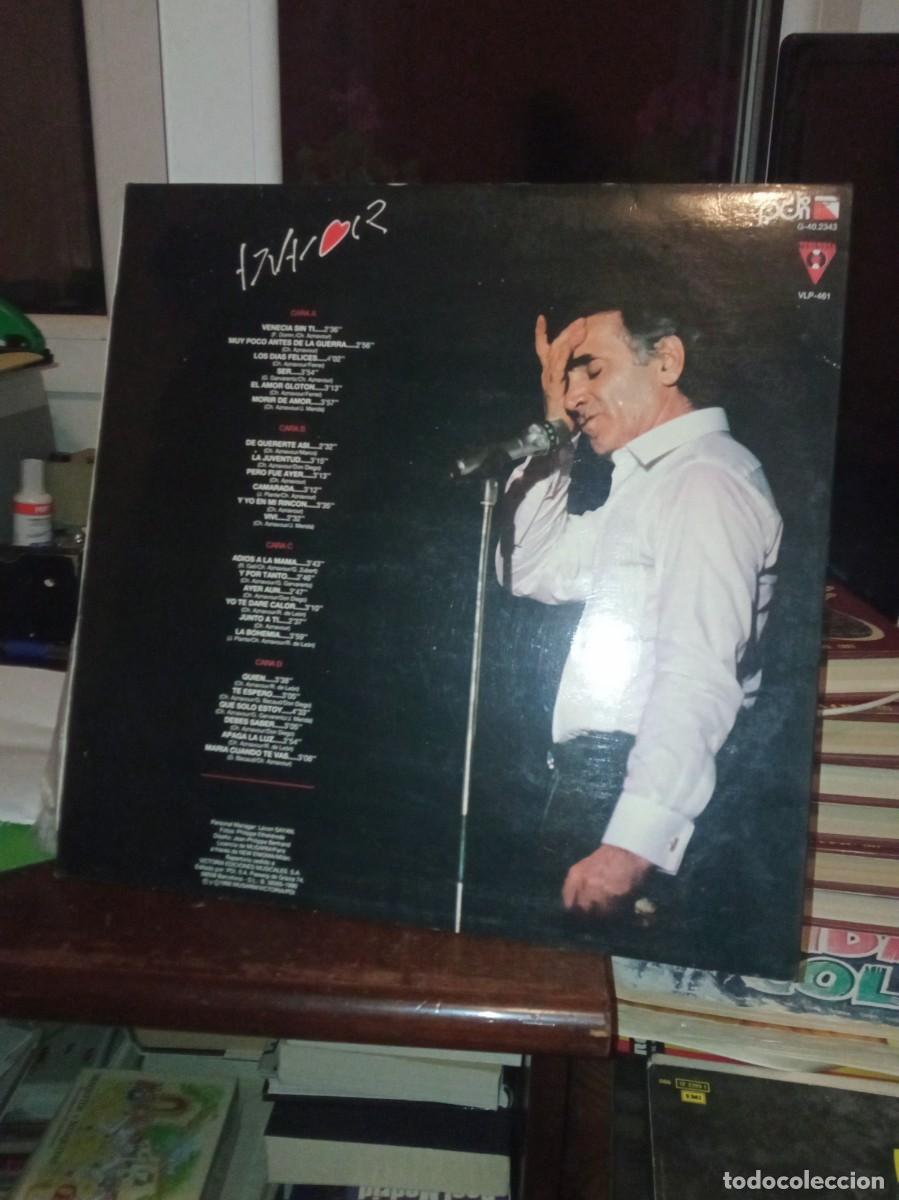 Discos de vinilo: Aznavour en espa&ntilde;ol disco doble - Foto 2